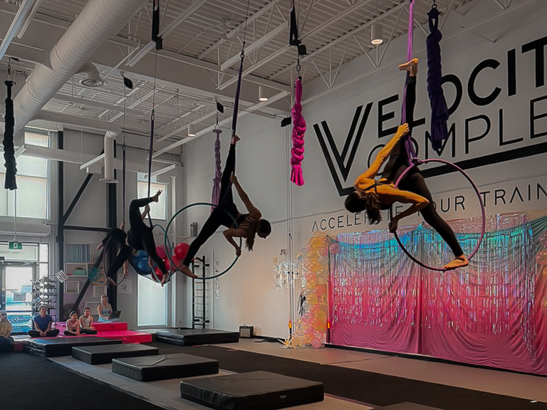 student showcase aerial arts hoop lyra at annual recital